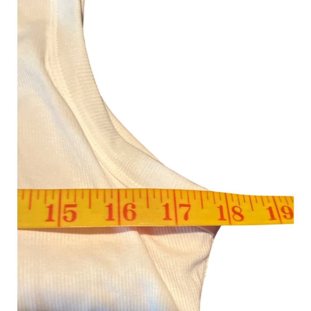 OGL White NWT Slinky Square Open-Back Brami Tank Top xl - Picture 6 of 9